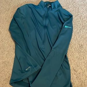 Dark blue Nike dry fit half zip